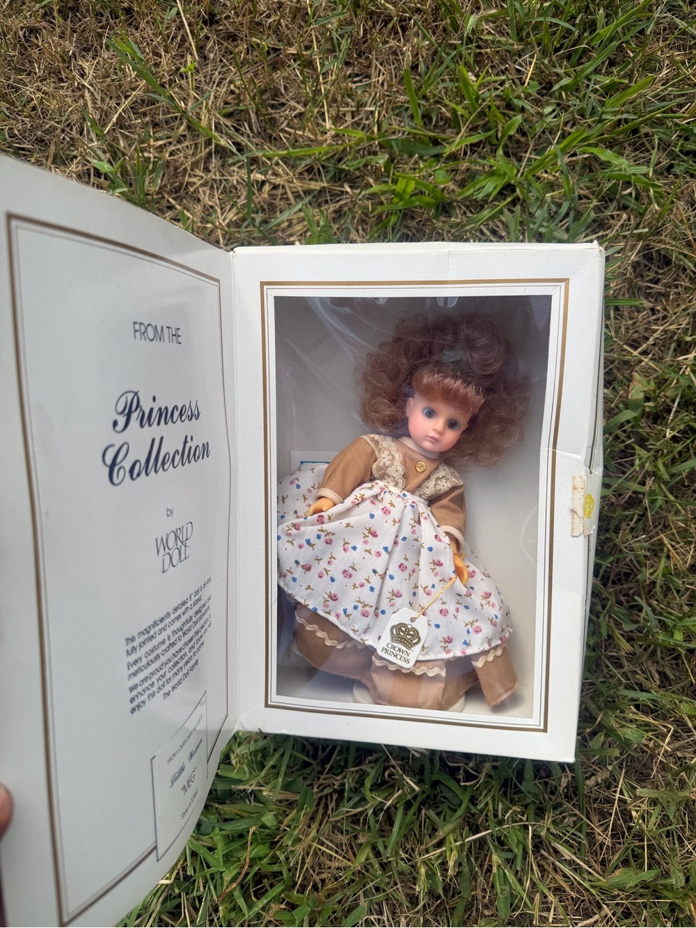 & Other Stories Brown and White Floral Dress Doll - Princess Collection